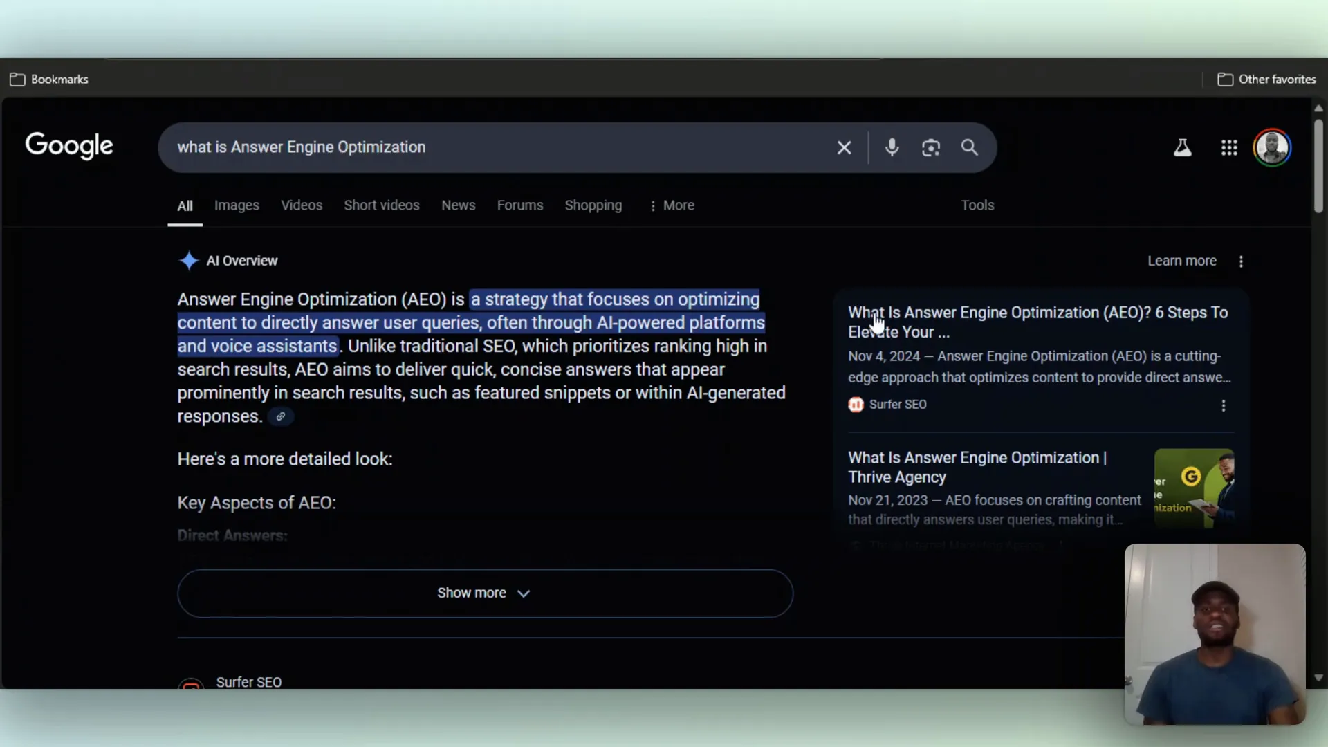Best Software for Answer Engine Optimization in AI 3 Example of featured snippet for Answer Engine Optimization