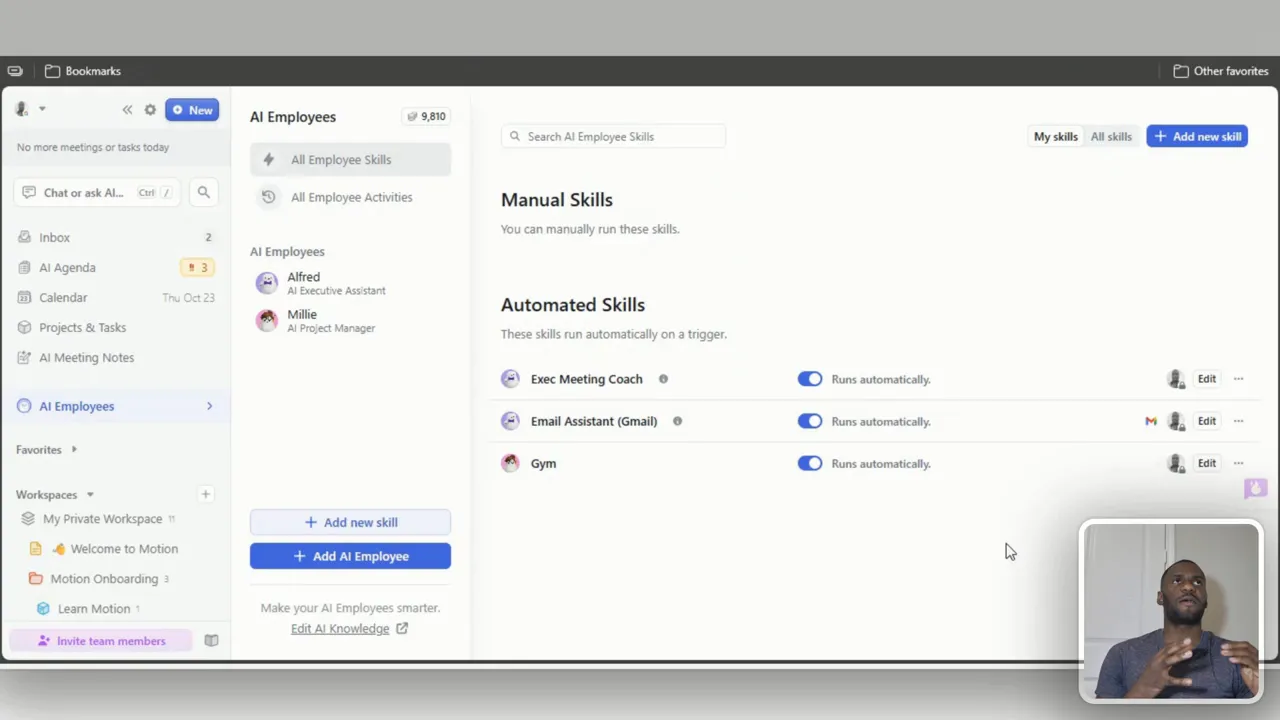 List of AI employees including Millie and Alfred
