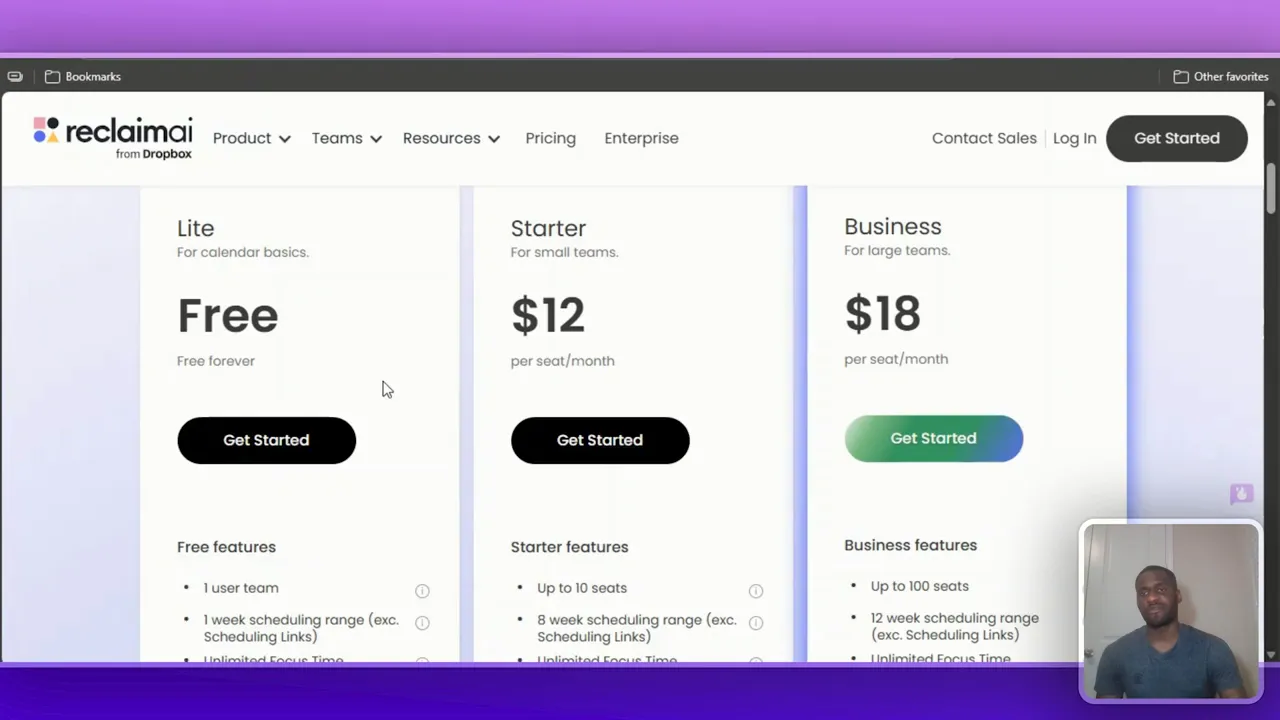 Reclaim AI vs Motion: Which AI-Scheduler Wins? 6 Reclaim AI pricing tiers: Free, $12, $18, Enterprise