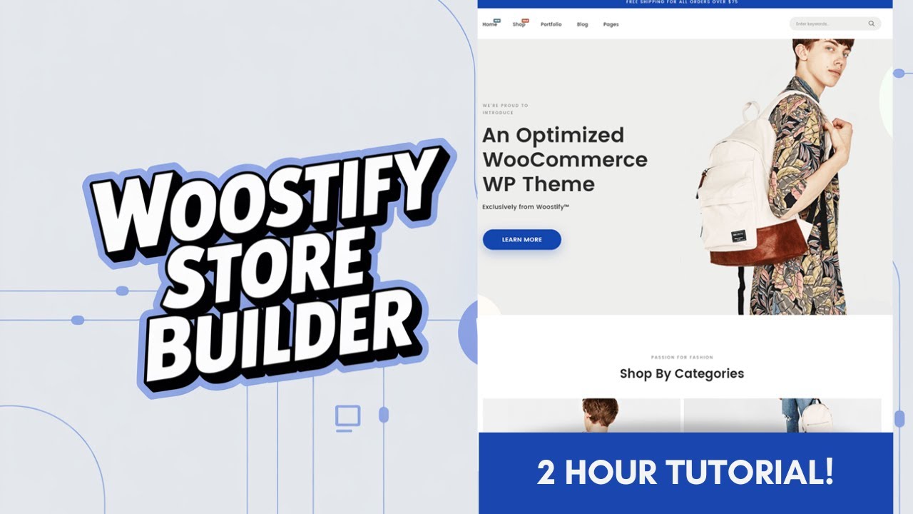 video thumbnail for 'Woostify Tutorial ONLINE STORE: How to Create an eCommerce Website with WordPress'