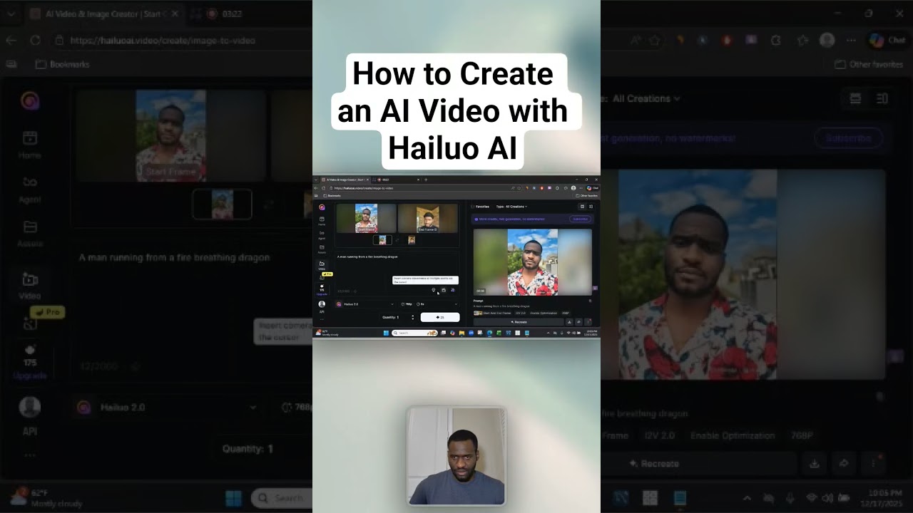 How to Create an AI Video with Hailuo AI 1 video thumbnail for 'How to Create an AI Video with Hailuo AI #hailuoai #aitools #chatgpt'