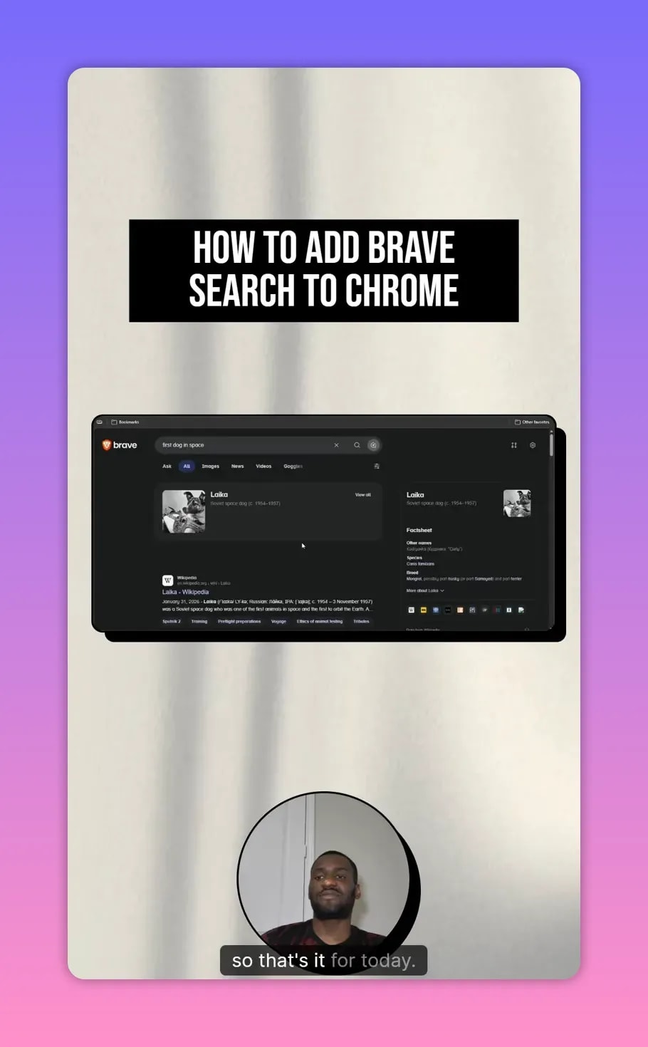 How to Add Brave Search to Chrome 5 Brave Search results page showing results after testing in a new tab
