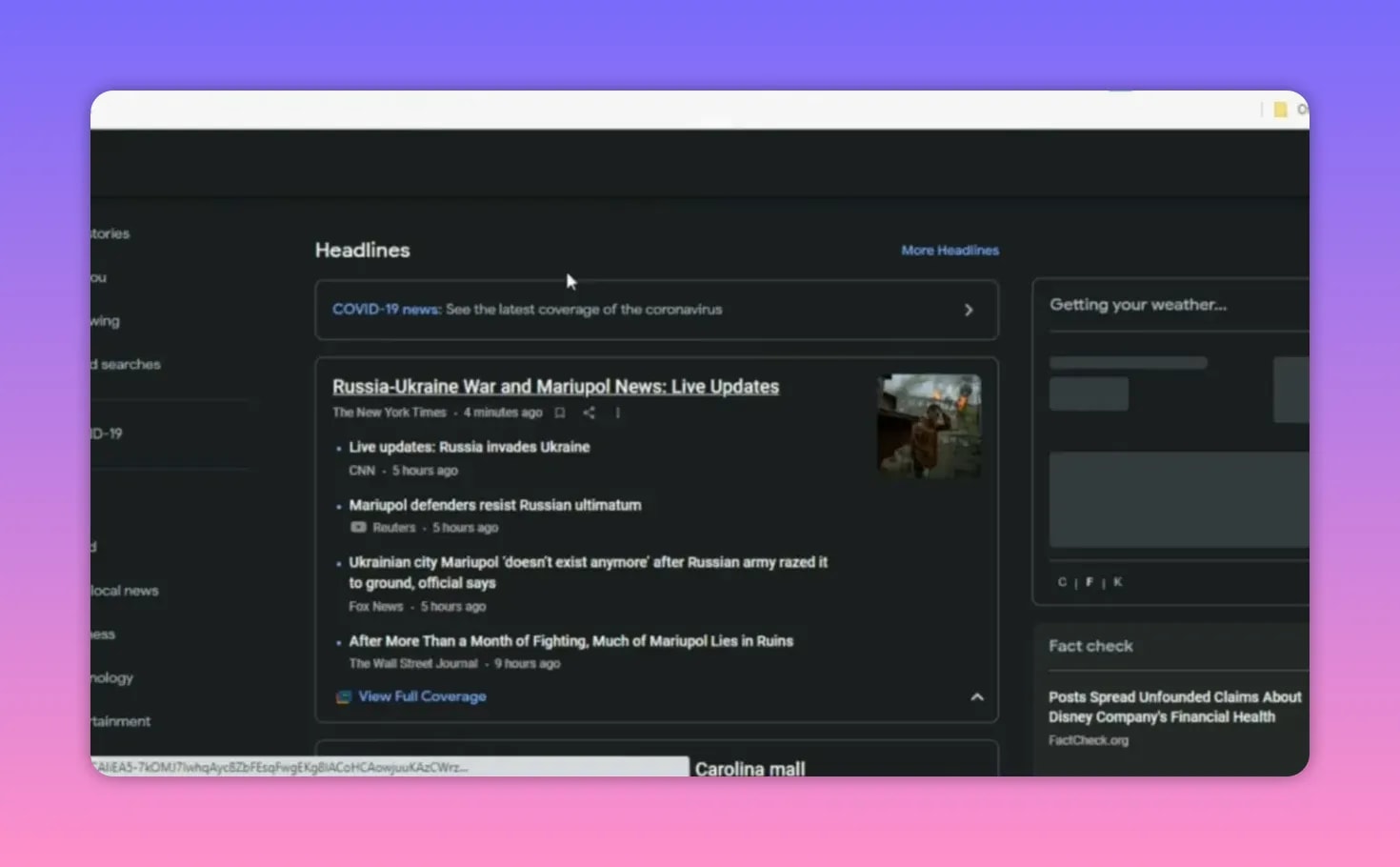 Rank Math setup interface showing News Sitemap headlines list